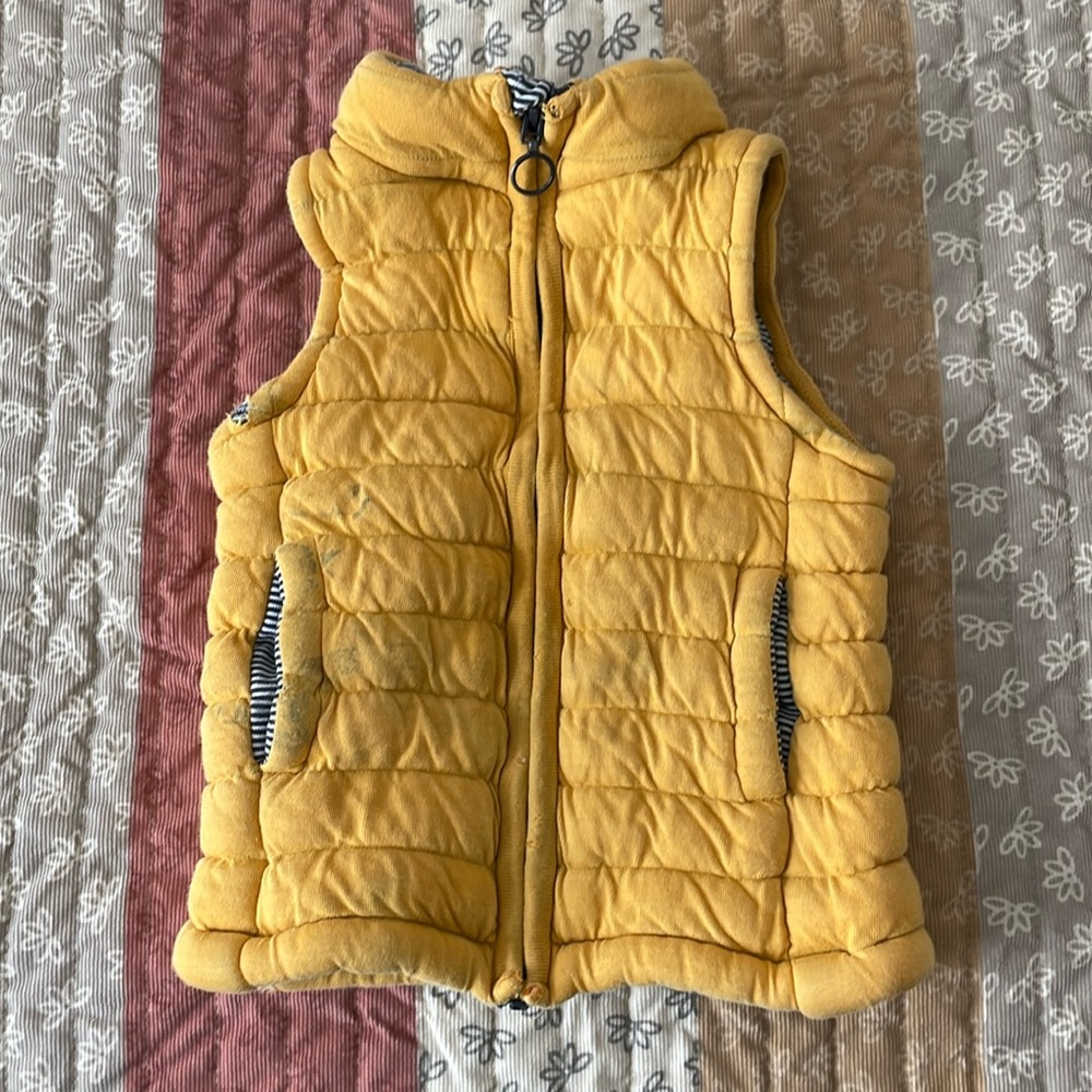 Petit Bateau Vest in Yellow